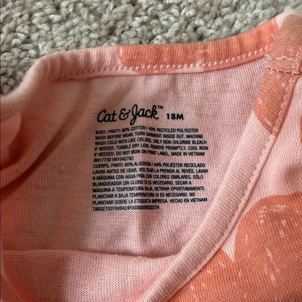 Cat and Jack set of 3 long sleeve dresses with diaper covers, size 18 months - Picture 5 of 5